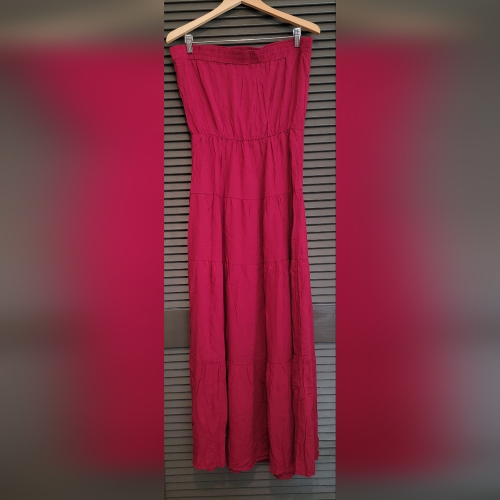 Deli. S cotton dress in Wine Red, Size 4, NWT